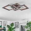 Binor Plafonnier LED Écru, Noir, 1 lumière