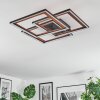 Binor Plafonnier LED Écru, Noir, 1 lumière