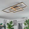 Brilo Plafonnier LED Noir, 1 lumière