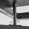 Brilo Plafonnier LED Noir, 1 lumière