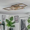 Brilo Plafonnier LED Noir, 1 lumière
