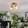 Saire Plafonnier, Spot de plafond Chrome, Laiton, 2 lumières