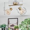 Saire Plafonnier, Spot de plafond Chrome, Laiton, 2 lumières