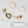 Saire Plafonnier, Spot de plafond Chrome, Laiton, 2 lumières