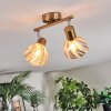 Saire Plafonnier, Spot de plafond Chrome, Laiton, 2 lumières