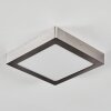 Omaro Plafonnier, Panel LED Nickel mat, 1 lumière