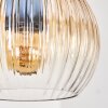 Koyoto Suspension, Boule lumineuse, Suspension Écru, Noir, 5 lumières