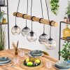 Koyoto Suspension, Boule lumineuse, Suspension Écru, Noir, 5 lumières