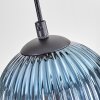 Koyoto Suspension, Boule lumineuse, Suspension Écru, Noir, 5 lumières