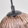 Koyoto Suspension, Boule lumineuse, Suspension Écru, Noir, 5 lumières
