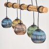 Koyoto Suspension, Boule lumineuse, Suspension Écru, Noir, 5 lumières