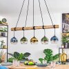 Koyoto Suspension, Boule lumineuse, Suspension Écru, Noir, 5 lumières