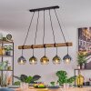 Koyoto Suspension, Boule lumineuse, Suspension Écru, Noir, 5 lumières
