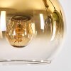 Koyoto Suspension, Boule lumineuse, Suspension Écru, Noir, 5 lumières