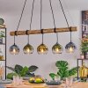 Koyoto Suspension, Boule lumineuse, Suspension Écru, Noir, 5 lumières