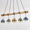 Koyoto Suspension, Boule lumineuse, Suspension Écru, Noir, 5 lumières