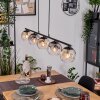 Ripoll Suspension, Boule lumineuse, Suspension Ambre, Clair, Fumé, 5 lumières