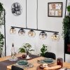 Ripoll Suspension, Boule lumineuse, Suspension Ambre, Clair, Fumé, 5 lumières