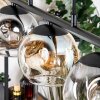 Ripoll Suspension, Boule lumineuse, Suspension Ambre, Clair, Fumé, 5 lumières