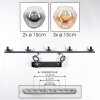 Ripoll Suspension, Boule lumineuse, Suspension Ambre, Clair, Fumé, 5 lumières