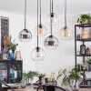 Koyoto Suspension, Boule lumineuse, Suspension Ambre, Clair, Fumé, 6 lumières