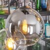 Koyoto Suspension, Boule lumineuse, Suspension Ambre, Clair, Fumé, 6 lumières