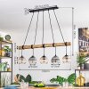 Koyoto Suspension, Boule lumineuse, Suspension Écru, Noir, 5 lumières