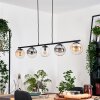 Gastor Suspension, Boule lumineuse, Suspension Ambre, Clair, Fumé, 5 lumières