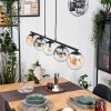 Gastor Suspension, Boule lumineuse, Suspension Ambre, Clair, Fumé, 5 lumières