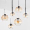 Koyoto Suspension, Boule lumineuse, Suspension Ambre, Clair, 6 lumières