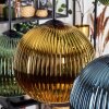 Koyoto Suspension, Boule lumineuse, Suspension Bleu, Or, Vert, Cuivré, 6 lumières