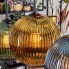 Koyoto Suspension, Boule lumineuse, Suspension Bleu, Or, Vert, Cuivré, 6 lumières