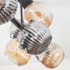 Ripoll Plafonnier, Boule lumineuse Ambre, Fumé, 8 lumières
