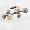 Ripoll Plafonnier, Boule lumineuse Ambre, Fumé, 8 lumières