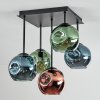 Ripoll Plafonnier, Boule lumineuse Bleu, Vert, Cuivré, 5 lumières