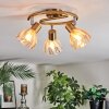 Saire Plafonnier, Spot de plafond Chrome, Laiton, 3 lumières