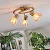Saire Plafonnier, Spot de plafond Chrome, Laiton, 3 lumières