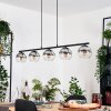 Koyoto Suspension, Boule lumineuse, Suspension Clair, Fumé, 5 lumières