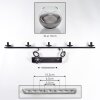 Koyoto Suspension, Boule lumineuse, Suspension Clair, Fumé, 5 lumières
