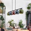 Koyoto Suspension, Boule lumineuse, Suspension Bleu, Vert, Cuivré, 5 lumières