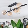 Chehalis Plafonnier, Boule lumineuse Ambre, Clair, 5 lumières