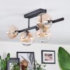 Chehalis Plafonnier, Boule lumineuse Ambre, Clair, 5 lumières