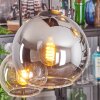 Koyoto Suspension, Boule lumineuse, Suspension Ambre, Clair, Fumé, 6 lumières