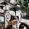 Ripoll Suspension, Boule lumineuse, Suspension Chrome, Fumé, 5 lumières