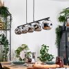 Ripoll Suspension, Boule lumineuse, Suspension Chrome, Fumé, 5 lumières
