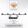 Ripoll Suspension, Boule lumineuse, Suspension Ambre, Clair, 5 lumières