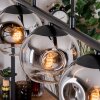 Ripoll Suspension, Boule lumineuse, Suspension Chrome, Clair, Fumé, 5 lumières