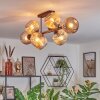 Ripoll Plafonnier, Boule lumineuse Ambre, 8 lumières