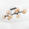 Ripoll Plafonnier, Boule lumineuse Ambre, 8 lumières