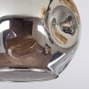 Ripoll Plafonnier, Boule lumineuse Ambre, Fumé, 5 lumières